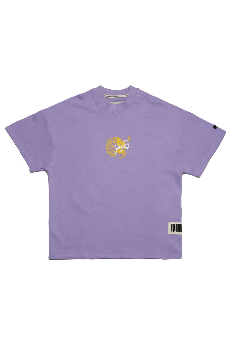 purple shirt